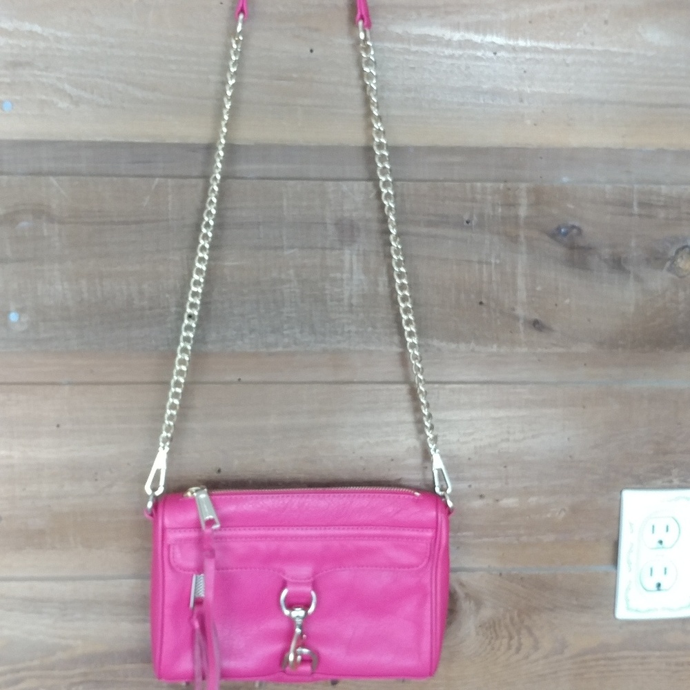 Rebecca Minkoff Red Gold Mini Mac Purse - Picture 3 of 8